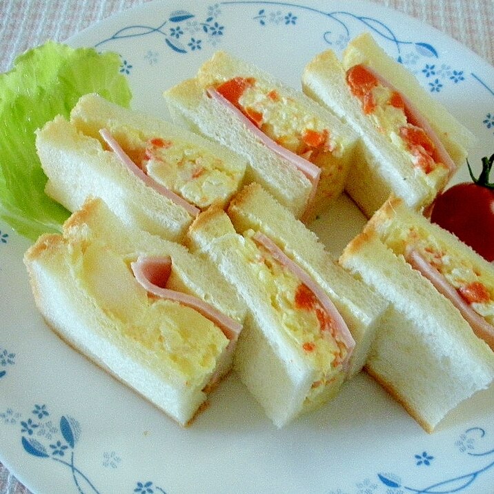 【お手伝いレシピ】ハムとポテトのサンドイッチ